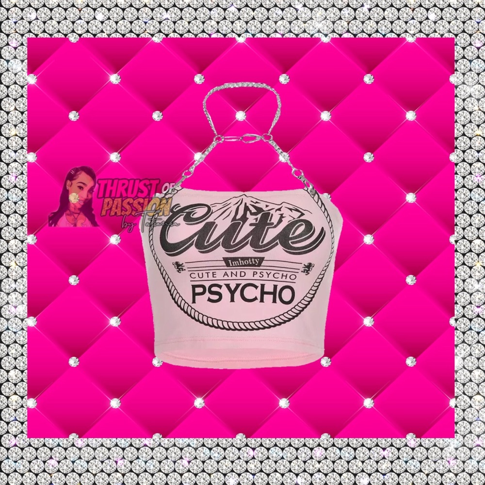 Cute and Psycho Crop Top